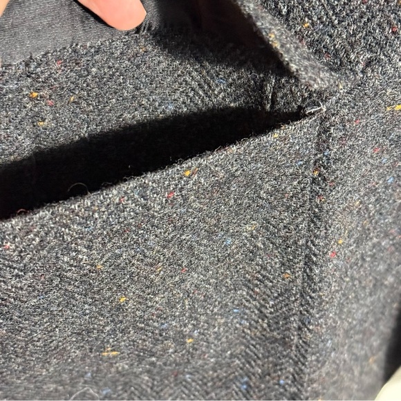 Haggar Black Sport Coat 100% pure wool size 42S - Picture 7 of 13